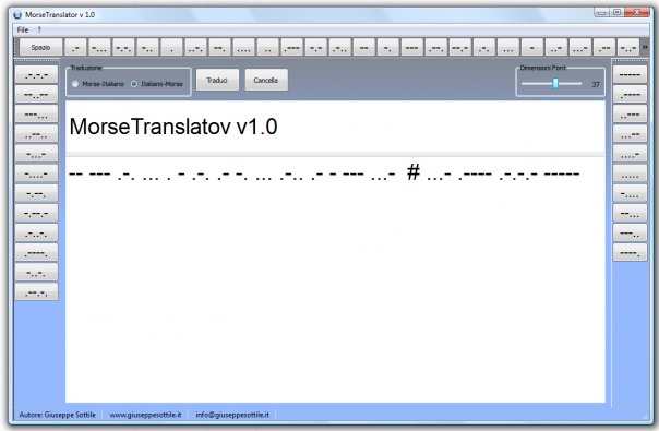 Morse Translator di Giuseppe Sottile - giux C\C++